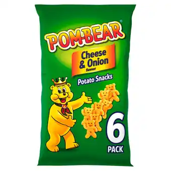 Asda Pom Bear Cheese & Onion Multipack Crisps offer