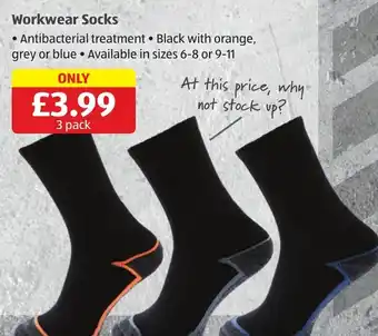 Aldi Workwear Socks offer