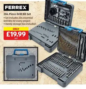 Aldi 204 Piece Drill Bit Set offer