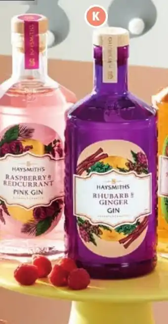 Aldi Haysmith's Flavoured Gin offer