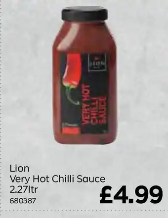 Bestway Lion Very Hot Chilli Sauce 2.27ltr offer