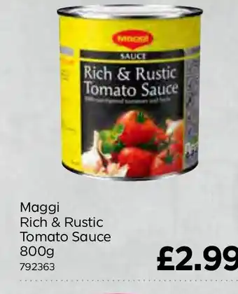 Bestway Maggi Rich & Rustic Tomato Sauce 800g offer