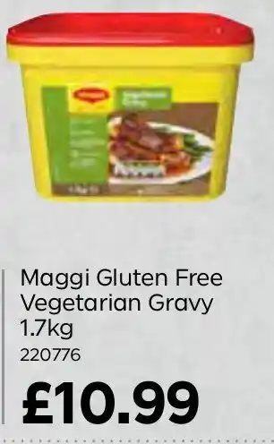 Bestway Maggi Gluten Free Vegetarian Gravy 1.7kg offer