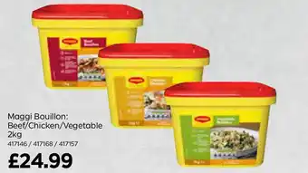 Bestway Maggi Bouillon: Beef/Chicken/Vegetable 2kg offer