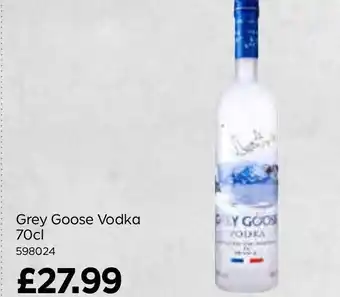 Bestway Grey Goose Vodka 70cl offer