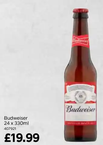 Bestway Budweiser 24 x 330ml offer