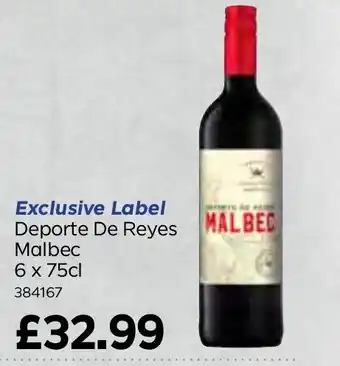 Bestway Deporte De Reyes Malbec 6 x 75cl offer