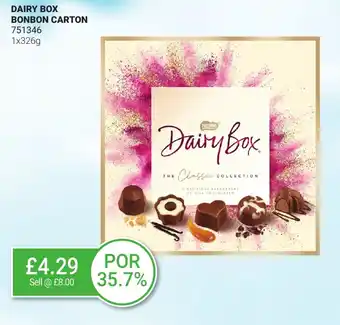 Bestway DAIRY BOX BONBON CARTON offer