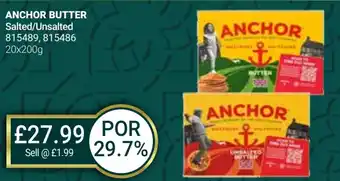 Bestway ANCHOR BUTTER Salted/Unsalted offer