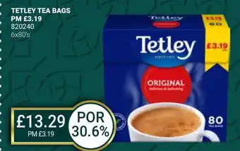 Bestway TETLEY TEA BAGS offer