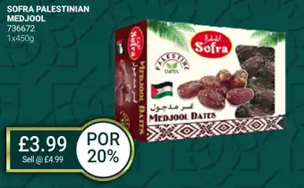 Bestway SOFRA PALESTINIAN MEDJOOL offer