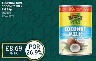Bestway TROPICAL SUN COCONUT MILK offer