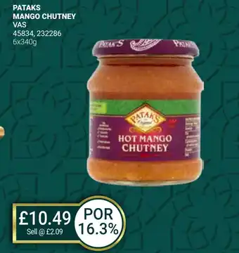 Bestway PATAKS MANGO CHUTNEY offer