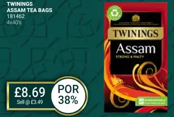 Bestway TWININGS ASSAM TEA BAGS offer