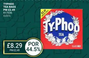 Bestway TYPHOO TEA BAGS offer