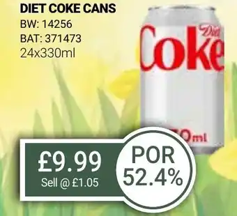 Bestway DIET COKE CANS offer