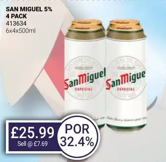 Bestway SAN MIGUEL 5% 4 PACK offer