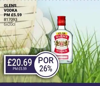 Bestway GLENS VODKA offer