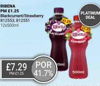 Bestway RIBENA Blackcurrant/Strawberry offer