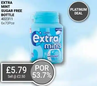Bestway EXTRA MINT SUGAR FREE BOTTLE offer