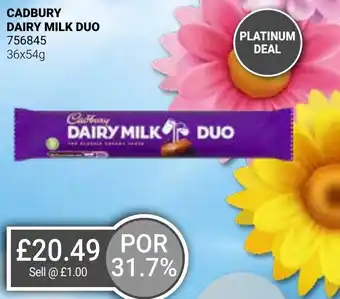 Bestway CADBURY DAIRY MILK DUO offer