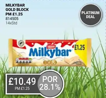 Bestway MILKYBAR GOLD BLOCK offer