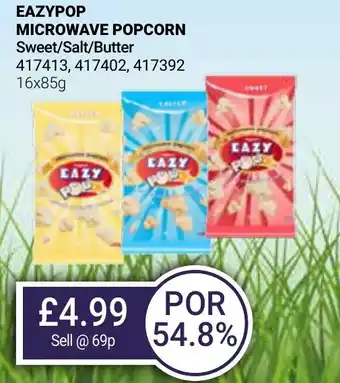 Bestway EAZYPOP MICROWAVE POPCORN offer