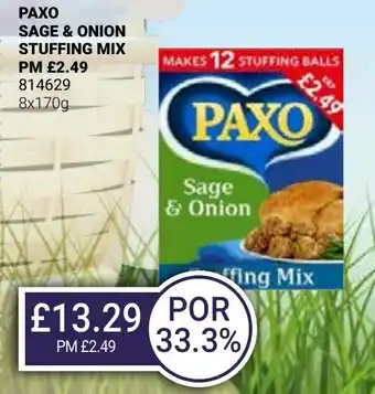 Bestway PAXO SAGE & ONION STUFFING MIX offer