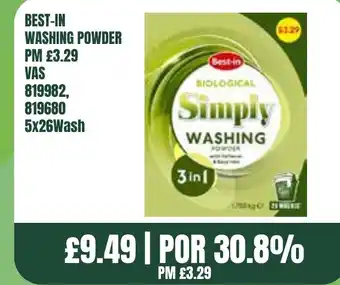 Bestway BEST-IN WASHING POWDER offer