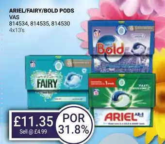 Bestway ARIEL/FAIRY/BOLD PODS offer