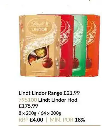 Musgrave MarketPlace Lindt Lindor Range Lindt Lindor offer