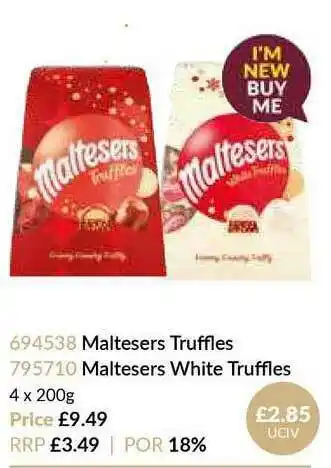 Musgrave MarketPlace Maltesers Truffles Maltesers White Truffles offer