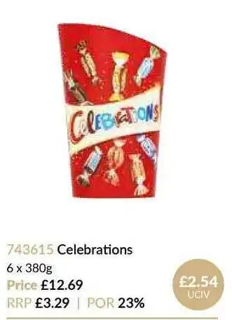 Musgrave MarketPlace Celebrations 6 X 380g offer