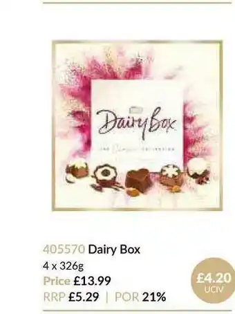 Musgrave MarketPlace Dairy Box 4 X 326g offer