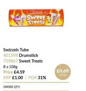 Musgrave MarketPlace Swizzels Tube Drumstick Sweet Treats offer