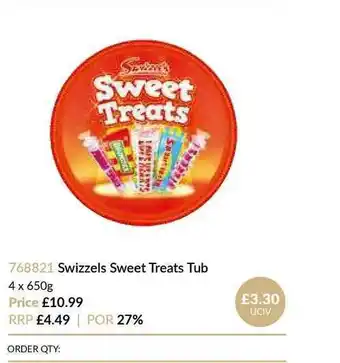Musgrave MarketPlace Swiszzels Sweet Treats Tub offer