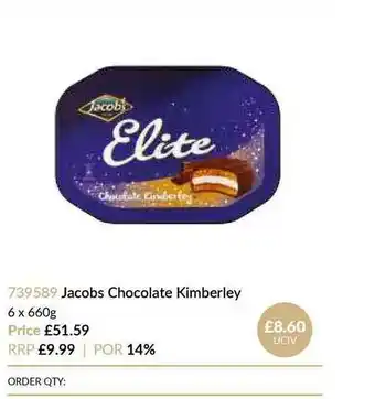 Musgrave MarketPlace Jacobs Chocolate Kimberley 6 X 660g offer