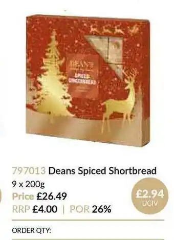 Musgrave MarketPlace Deans Spiced Shortbread offer