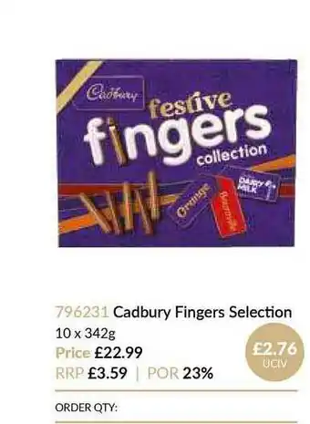 Musgrave MarketPlace Cadbury Fingers Selection offer