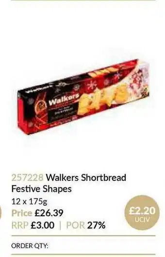 Musgrave MarketPlace Walkers Shortbread Festive Shapes offer