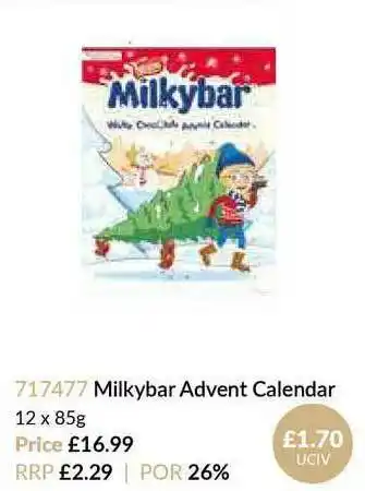 Musgrave MarketPlace Milkybar Advent Calendar offer