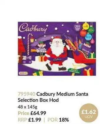 Musgrave MarketPlace Cadbury Medium Santa Selection Box Hod offer