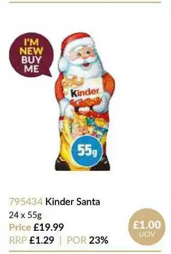 Musgrave MarketPlace Kinder Santa offer