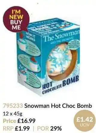 Musgrave MarketPlace Snowman Hot Choc Bomb offer