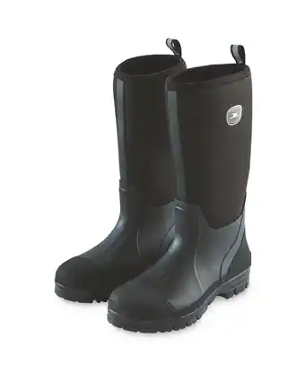 Aldi Men's Black Neoprene Fishing Boots offer