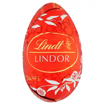Sainsbury's Lindt Milk Chocolate Lindor Filled Egg 28g offer