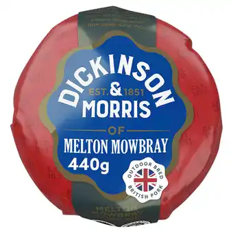 Sainsbury's Dickinson & Morris Melton Mowbray Pork Pie 440g offer