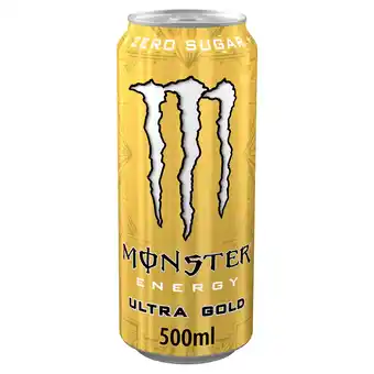 Sainsbury's Monster Energy Drink Ultra Gold 500ml offer