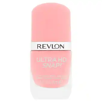 Sainsbury's Revlon Ultra HD Snap Nail Polish 027 Think Pink Rose 8ml offer