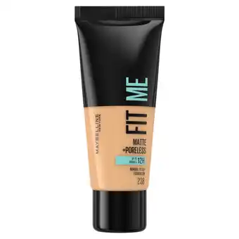 Sainsbury's Maybelline Fit Me Matte & Poreless Full Coverage Blendable Foundation 238 Rich Tan offer